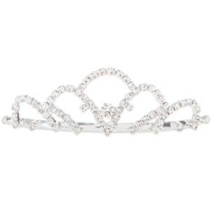 Give your big day an extra touch of elegance and enchantment with Mini Tiara. This tiara offers shimmer, sparkle, and shine that will give your aisle style an extra boost of enhancement. Just slip the attached comb into your hair, and turn even the simplest of hair styles into something regal!     Dimensions:   Length: 2 3/4"  Width: 3 1/2"  Height: 1"      Package contains 1 tiara. Mini Tiara, Sweet 15 Ideas, Sweet 16 Tiara, Beautiful Tiaras, Cowgirl Costume, Head Pieces, Wedding Bridal Party, Wedding Top, Silver Age