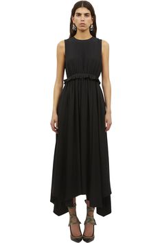 Ulla Johnson Evita Dress in Noir – Alys Grace Ulla Pocket Black Dress, Ulla Johnson Dress, Basic Black Dress, Timeless Dress, Handkerchief Hem, Cotton Maxi, Black Midi, Hem Style, Mid Dresses