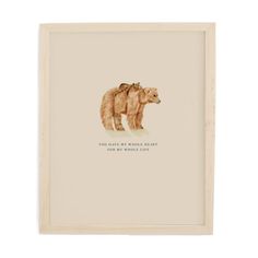 mama bear baby bear art print Baby Bear Nursery, Bear Nursery Art, Notepad Art, Baby Cubs, Mama And Baby, Nursery Art Boy, Bear Nursery, 8x10 Art Prints, Nursery Inspo