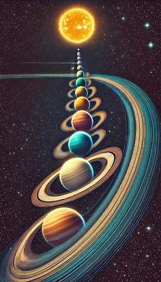 the solar system with eight planets in it