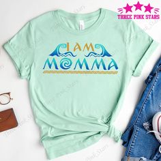 Moana Shirt, Moana Mom Shirt, Polynesian Shirt E4945 - Etsy Moana Family Shirts, Moana Shirt Ideas, Moana Shirt, Moana Party, Mens T Shirts, Mom Outfits, Moana, Party Shirts, Mom Shirt