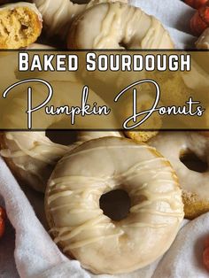 Sourdough Discard Pumpkin Donuts Baked, Sourdough Pumpkin Donuts Baked, Discard Donut Recipes, Pumpkin Sourdough Donut, Sourdough Discard Recipes Pumpkin, Sour Dough Pumpkin Cinnamon Rolls, Sourdough Discard Donuts Baked, Sourdough Baked Donut Recipe, Sourdough Fall Desserts