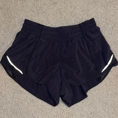 Size 4 Black Hotty Hot Shorts 2.5 Inch Inseam Brand New Condition Worn Once Athleisure Black Shorts For Running Errands, Black Athleisure Shorts For Running Errands, Sporty Black Bottoms For Running Errands, Black Casual Shorts For Running Errands, Black Athletic Shorts For Running Errands, Casual Black Shorts For Running Errands, Black Moisture-wicking Athletic Shorts, Black Athletic Shorts With Built-in Shorts And Micro-elastic Fit, Black Functional Athletic Shorts With 5-inch Inseam