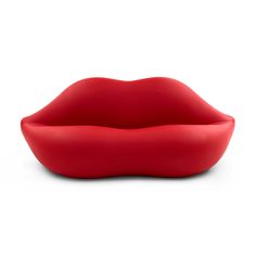 A playful piece of pop art that doubles as functional furniture, the Bocca Sofa from Heller brings pouty perfection to any space. Made out of polyethylene for comfortable use both indoors and out, this spacious seat for two in signature lipstick red, is a fabulous addition to a living room or backyard– sure to get people talking. Highlights Made in the United States Suitable for indoor and outdoor use 100% Recyclable at the end of its life cycle Heller Bocca Sofa in Red Pop Art Chair, Pop Art Furniture, Frank Gehry Furniture, Funky Sofa, Lips Sofa, Weird Furniture, Contemporary Lounge, Bold Lipstick, Iconic Chairs