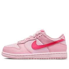 Cute Shoes Dunks, Preppy Nike Dunks, Pink Panda Dunks, Costom Shoes, Triple Pink Dunks, Pink Dunks, Low Dunks, Pink Jordans, Nike Symbol