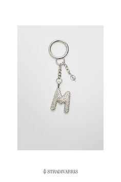 Available in several colours. Initial Charm, Fashion Accessories Jewelry, Key Rings, Key Ring, Initials, Jewelry Accessories, Fashion Jewelry, Key, Ring