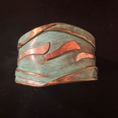 One Of Lazaro Gutierrez’s Stunning Patina Pieces. Wide Cuff, With Incredible Detail. Raised Areas In Polished Copper, Sterling And Brass! Patina Jewelry, Copper And Brass, Wide Cuff, Cuff Bangles, Brass Color, Womens Jewelry Bracelets, Patina, Bangles, Copper