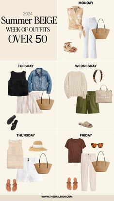 2024 Classic Summer Outfits for Women Over 50 Summer Shorts Outfits For Women, Paris Capsule Wardrobe, Mom Wardrobe Essentials, Classic Summer Outfits, Holiday Capsule Wardrobe, Classic Outfits For Women, 50th Clothes, Cruise Fashion, Mom Wardrobe