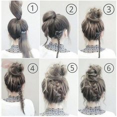 Quick Hairstyles For School, Sanggul Modern, Fishtail Braid, Fast Hairstyles, Peinados Fáciles Para Cabello Corto, Work Hairstyles, Penteado Cabelo Curto, Trik Fotografi, 가을 패션