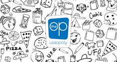 the op logo surrounded by doodled faces