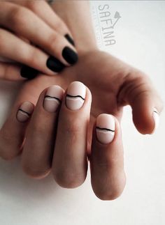 Minimal Nail, Fun Lifestyle, Mens Nails, Best Nail Art Designs, Black Nail, Short Nail Designs