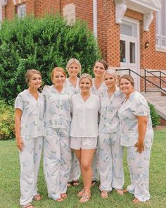 Soft Bridesmaid PJs stitched to order just for your bridal party!  A light and perfectly soft robe with a delicate hydrangea floral design. The soft rayon complimented by the floral pattern results in a perfect PJ that looks gorgeous, feels super soft and is cut to be perfect for lounging. These PJs are made to be enjoyed in comfort and style!  🌸 H O W T O O R D E R 1. Select the PJ Color from the drop down menu.  2. Select the Size for the PJ. 3. Select the Quantity. 4. Personalization Availab On Cloud 9 Bachelorette, Hydrangea Bridesmaid, Bridesmaid Getting Ready Outfit, Bridesmaid Get Ready Outfit, Bridesmaid Pajamas, Bridesmaid Pjs, Soft Robes, Bridesmaid Getting Ready, Bridesmaid Pyjamas