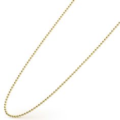 18K gold beaded ball chain necklace. Yellow Gold Necklaces With Round Beads, Yellow Gold Jewelry With Round Beads, Gold Box Chain Necklace With Round Beads, Gold Necklace With Box Chain And Round Beads, Yellow Gold Jewelry With Ball Chain And Round Beads, Yellow Gold Beaded Chain Necklace With Round Beads, Yellow Gold Box Chain Necklace With Beads, Yellow Gold Necklace With Box Chain And Round Beads, Gold Beaded Necklace