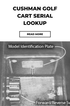 an instruction manual for the craftsman's golf cart serial lookup, with instructions on how to use it