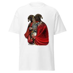 Looking for a stylish and meaningful way to celebrate your Albanian heritage? Look no further than the Albanian Skanderbeg t-shirt! This high-quality cotton t-shirt pays tribute to one of Albania's greatest historical figures, Gjergj Kastrioti Skanderbeg, and is designed to make a bold statement wherever you go. Whether you wear it to a national holiday celebration, cultural event, or as a casual everyday outfit, this Albanian Skanderbeg t-shirt is sure to turn heads and start conversations. It' Band Merch T-shirt With Character Print, Band Merch T-shirt With Character Print For Streetwear, Anime Print Band Merch T-shirt For Conventions, Band Merch Cotton T-shirt With Skull Print, Tee-shirts Ivoirien, National Holiday, Cultural Events, Everyday Outfit, Casual Everyday