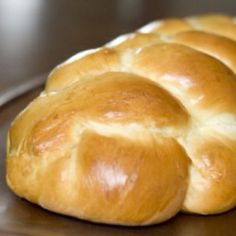 a loaf of bread sitting on top of a table