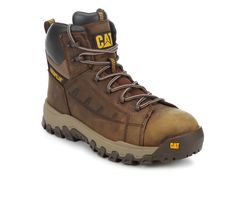 The Caterpillar Threshold Rebound Waterproof NM Comp Toe Work Boots are a robust and reliable choice for those who require durable, protective footwear in demanding work environments. Full grain leather in a waterproof work boot style with a round toe, Upper is durable, protective and abrasion resistant, Made at a Gold Rated Tanneries (LWG),Waterproof featuring seamed seals ensures all around water protection, Flexible ERGO midsole is 30% lighter and more shock absorbing than standard EVA, Slip- Shock Resistant Brown Boots For Outdoor, Rugged Brown Waterproof Boots With Shock Resistance, Brown Waterproof Boots For Construction With Shock Resistance, Brown Shock Resistant Waterproof Boots For Outdoor Work, Shock Resistant Brown Boots For Outdoor Activities, Brown Shock Resistant Waterproof Boots For Outdoor, Brown Waterproof Boots With Shock Resistance For Outdoor, Brown Waterproof Shock Resistant Boots For Outdoor, Shock Resistant Work Boots For Winter Outdoor Work