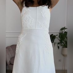 Size S New With Tags Original Price $170+ Taxes Zara Dresses, Linen Dress, Zara, Colorful Dresses, Womens Dresses, White, Dresses, Women Shopping, Color