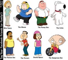 an image of cartoon characters with their names in english and spanish, including the main characters