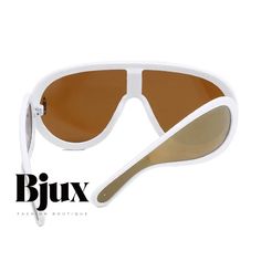 Bjux - Gafas de sol contemporáneas clásicas en blanco con elegantes detalles de patchwork para llevar a diario White Plastic Shield Sunglasses With Tinted Lenses, Trendy White Shield Sunglasses With Glass Lenses, Trendy White Shield Sunglasses With Glass, White Shield Sunglasses With Mirrored Lenses For Beach, White Plastic Shield Sunglasses For Beach, White Plastic Shield Sunglasses With Mirrored Lenses, White Polycarbonate Shield Sunglasses For Summer, Trendy White Shield Sunglasses, White Shield Sunglasses For Beach