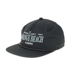 This is the perfect snapback for your next beach day! Summer Travel Snapback Hat With Flat Bill, Casual 5-panel Snapback Hat For Vacation, Trendy 5-panel Baseball Cap For Beach, Black Flat Bill Snapback Hat For Beach, Trendy Snapback Hat With Curved Bill For Beach, Trendy Curved Bill Snapback Hat For Beach, Summer Snapback Baseball Cap For The Beach, Summer Snapback Baseball Cap For Beach, Black Flat Bill Trucker Hat For The Beach