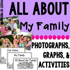 all about my family photographs, graphs and activities