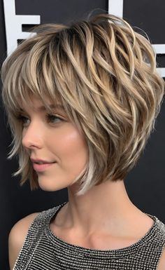 Choppy Bob Hairstyles For Fine Hair, Timeless Looks, Easy Hair Cuts, Haircuts For Women Over 50, Short Shag Hairstyles, Gorgeous Hairstyles, Chin Length