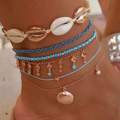 where can I get this Anklets Boho, Bohemian Accessories, Star Chain, Beaded Rope, Blue Evil Eye, Foot Jewelry, Ankle Bracelet