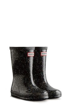 Cozy Rain, Add Kids, Hunter Boots Socks, Hunter Kids, Hunter Boot, Black Rain Boots, Humid Weather, Rainbow Glitter, Rain Boot