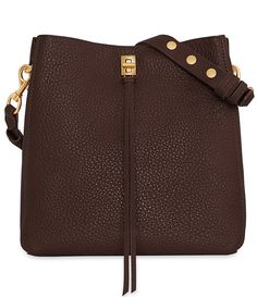 From REBECCA MINKOFF&#x2C; the Darren Leather Shoulder Bag features:100% genuine leatherAntique brass hardwareSnap and turn lock closure1 exterior slip pocket1 Interior zipper pocketApprox. 10.25" W x 11.25" H x 5" DDetachable strap drop approx. 20.5"Imported. Brown Calf Leather Shoulder Bag With Brass Hardware, Chic Calf Leather Bag With Brass Hardware, Brown Pebbled Leather Shoulder Bag With Gold-tone Hardware, Chic Shoulder Bag In Calf Leather With Brass Hardware, Chic Calf Leather Shoulder Bag With Brass Hardware, Fall Shoulder Bag In Pebbled Leather With Gold-tone Hardware, Fall Shoulder Bag With Pebbled Leather And Gold-tone Hardware, Pebbled Leather Bags With Gold-tone Hardware For Fall, Fall Pebbled Leather Shoulder Bag With Gold-tone Hardware