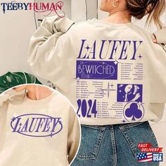 Laufey The Bewitched Tour 2024 Shirt Merch Fan Gift Unisex Classic Check more at https://teebyhuman.com/product/laufey-the-bewitched-tour-2024-shirt-merch-fan-gift-unisex-classic/ Music Shirts, Iconic Album Covers, Latest Trend, Top Trends, Branded T Shirts