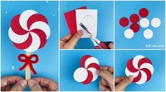 how to make paper lollipops with scissors