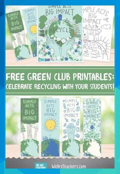 the free green club printables are great for kids to use on their own projects