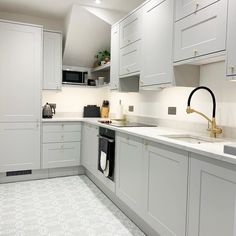 the kitchen is clean and ready for us to use in its new owner's home