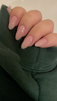 pink nails, baby pink, funny bunny, gel nails, acrylic nails, nail inspo, natural nails, light pink, nail ideas Soft Pink Short Almond Nails, Nails Natural Color Ideas, Light Shade Nails, Simple Nails Winter Classy, Natural Nails Light Pink, Basic Natural Nails, Basic Colors Nails, Really Light Pink Nails, Natural Nail Ideas Acrylic