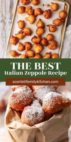 the best italian appetizer recipe with powdered sugar on top