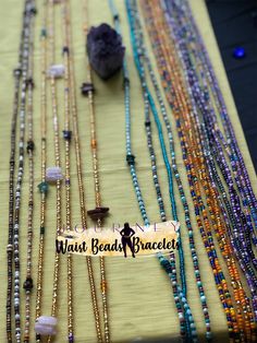 I'm pleased to offer my handmade waist beads to you at wholesale pricing. With these strands you will be able to make at minimum 2x profit off of your initial investment( depending on your markup). All waist beads will be traditional tie-ons on a standard 50inch string. These waist beads will be seed bead and accent beads. As well as a option for crystal waistbeads. There are 3 design options to choose from 1.Intuitive design- Leave it to me and I'll intuitively create all the waist bead strands Intuitive Design, Waist Beads, Bead Strand, Seed Bead, Semiprecious Stones, Precious Stones, Seed Beads, Semi Precious, Hair Wrap