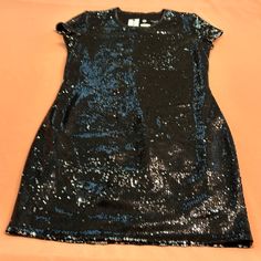 Pristine Condition Black Sequin Dress For Dinner, Black Sequin Dinner Dress, Black Sequined Dress, Beige Sweater Dress, Sequined Dress, Love Black, Black Sequin Dress, Silk Slip, 80 Dress