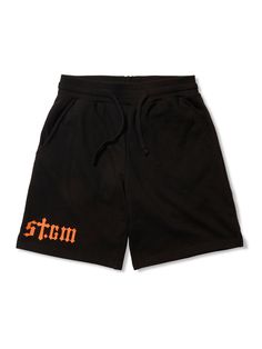 This is a unique short pants by STIGMA that is made out of high quality and sturdy material. With unique design detail and trendy mood, you can style it for your young and casual daily outfit.- Tentar and tumble washed fabric- Graphic print on the front - 5 Woven labels detail- Adjustable waistband with string Trendy Short Bottoms For Streetwear, Trendy Black Short Pants, Trendy Cotton Knee-length Shorts, Black Cotton Bottoms With Elastic Waistband, Trendy Cotton Pants With Built-in Shorts, Trendy Cotton Pants With Short Legs, Trendy Short Leg Cotton Pants, Fitted Black Shorts For Streetwear, Urban Black Shorts