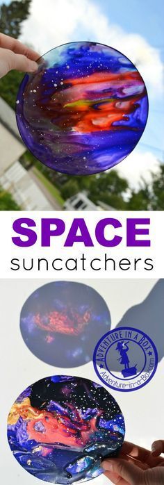 the space suncatchers are painted with different colors