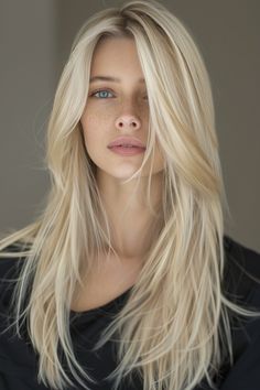 Long, straight California blonde hair with seamless layers offers movement and a breezy style. This hairstyle is gracefully designed to enhance fluidity and natural beauty. See more below. Long Haircut Blonde Straight, California Blonde Hair, California Blonde, Zicxa Photos, Ginger Braids, Best Human Hair Extensions, Straight Hairstyle, Hair Colorful, Summer Blonde