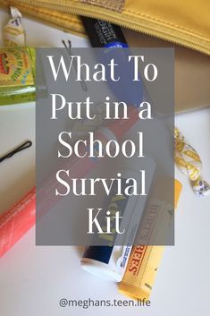 what to put in a school survival kit