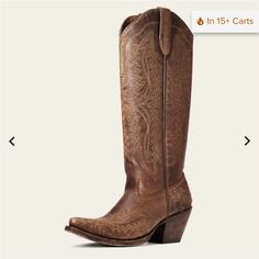 Brand New With Box Size 6.5 Women Regular Width Western Boots Outfit, Knee High Western Boots, Winter Boots Outfits, Cowgirl Look, Womens Cowgirl Boots, Ariat Boots, Western Boots Women, On The Dance Floor, Western Boot