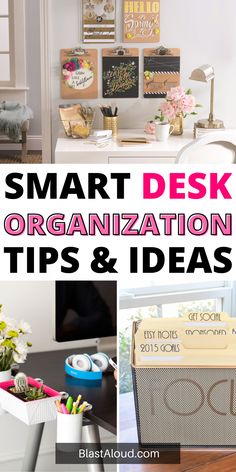 smart desk organization tips and ideas