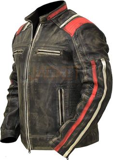 Distressed Cafe Racer Vintage Motorcycle Black Leather Jacket sold by leatherworld2014 on Storenvy Streetwear Coat, Vintage Cafe Racer, Motorbike Jackets, Distressed Leather Jacket, Cafe Racer Jacket, Retro 3, Motorcycle Jacket Mens, Mens Black Jacket, Cafe Racer Bikes