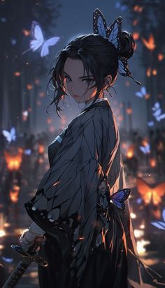 Samurai Anime, Anime Butterfly, Shinobu Kocho, Kaneki Ken, Demon King Anime, Cute Anime Chibi, Anime Shadow, Cool Anime Wallpapers, Anime Reccomendations