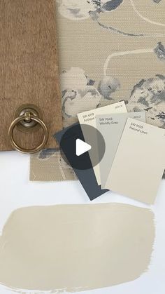 the paint swatches are being used to create a neutral color scheme