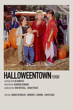 the poster for halloween town starring actors and children