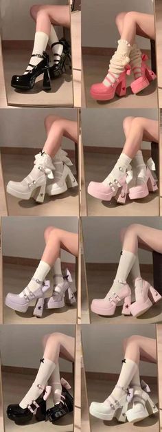 Mode Hippie, Tan Shoes, Super High Heels, Bow Heels, Aesthetic Shoes, Mode Inspo, 가을 패션