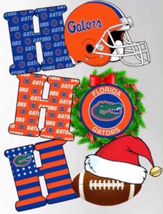 florida gators decals and football decorations